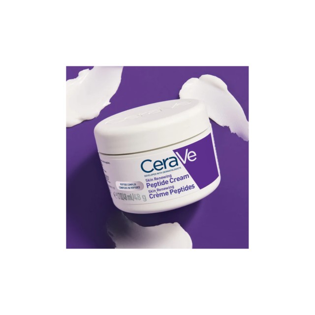 CeraVe Skin Renewing 48ωρη Κρέμα Προσώπου Νυκτός για Ενυδάτωση & Ανάπλαση με Ceramides & Πεπτίδια
