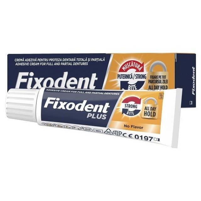 Fixodent Plus Στερεωτική Κρέμα Τεχνητής Οδοντοστοιχίας 40gr