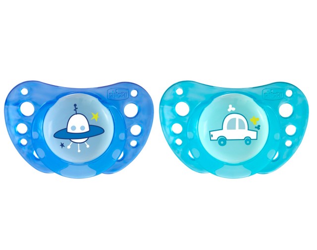 Chicco Physio Air Ορθοδοντική Πιπίλα Σιελ 16-36m+ 2τμχ