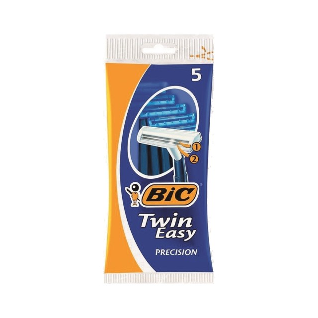 Bic Twin Easy Precision Ξυραφάκια μιας Χρήσης με 2 Λεπίδες 5τμχ