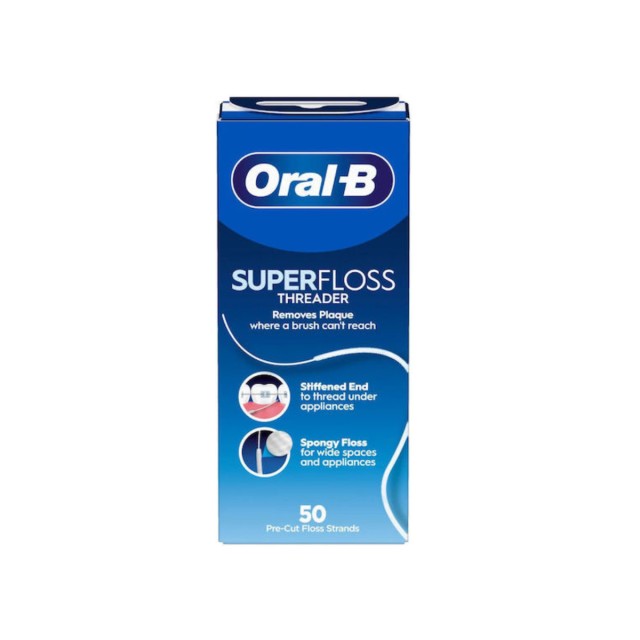 Oral-B Super Floss Οδοντικό Νήμα με Γεύση Μέντα 50m