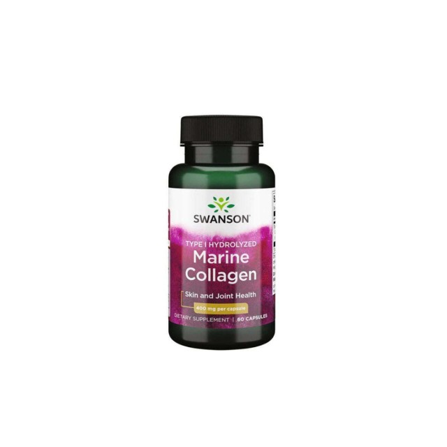 Swanson Marine Collagen Type I Hydrolyzed 400mg 60 κάψουλες