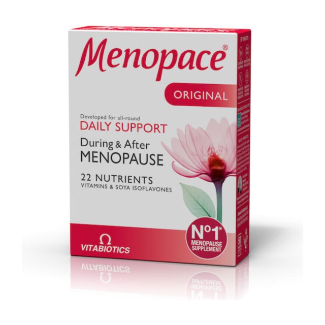 Vitabiotics Menopace Original Daily Support Συμπλήρωμα για την Εμμηνόπαυση 30 ταμπλέτες