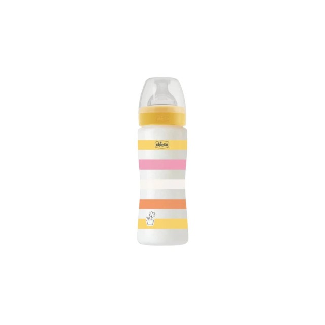 Chicco Bottle Well Being Anti-Colic System Μπιμπερό Πλαστικό 4m+, 330ml