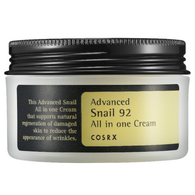 Cosrx Advanced Snail 92 All in One 24ωρη Κρέμα Προσώπου Ημέρας για Ενυδάτωση, Ανάπλαση & Ρύθμιση Λιπαρότητας με Έκκριμα Σαλιγκαριού 100ml