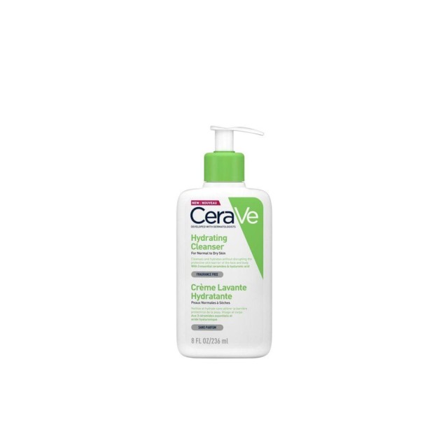 Cerave Hydrating Cleanser Κρέμα Καθαρισμού για Κανονικό έως Ξηρό Δέρμα 236 ml