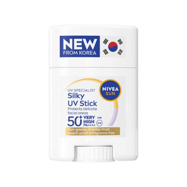 Nivea Sun Silky Αντηλιακό Stick Προσώπου SPF50+ 15gr