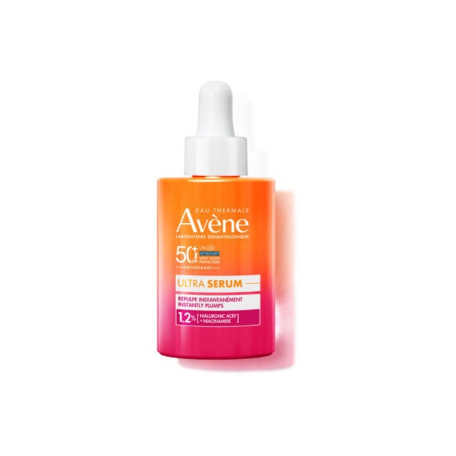 Eau Thermale Avène Ultra Serum 1.2% Hyaluronic Acid + Niacinamide Αντηλιακό Serum Προσώπου SPF50+ 30ml