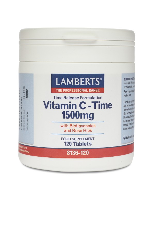 LAMBERTS VITAMIN C 1500MG T/R 120TABS