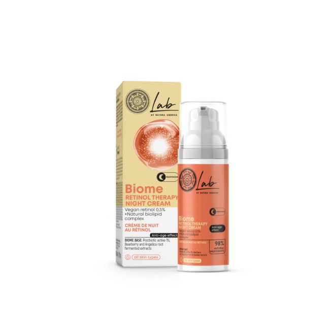 Natura Siberica Lab Biome Retinol Therapy, Κρέμα Προσώπου Νυκτός 50ml