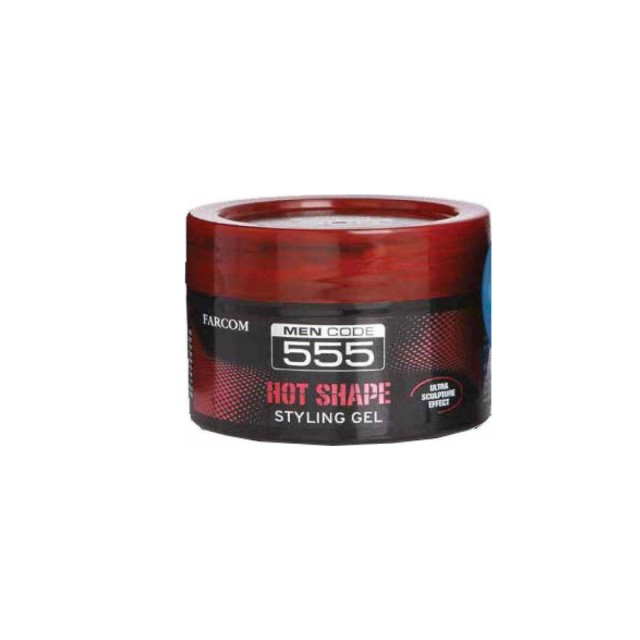 Farcom Men Code 555 Hot Shape Styling Gel Μαλλιών 250m