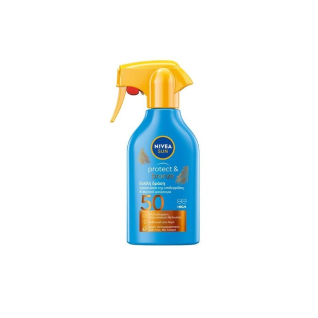 Nivea Sun Protect & Bronze Αντηλιακό Γαλάκτωμα για το Σώμα SPF50 σε Spray 250ml