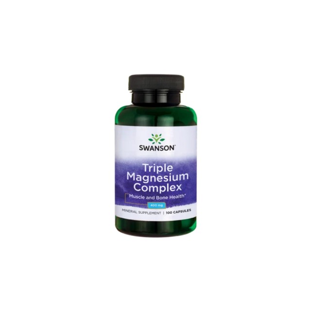 Swanson Triple Magnesium Complex 400mg 100 κάψουλες