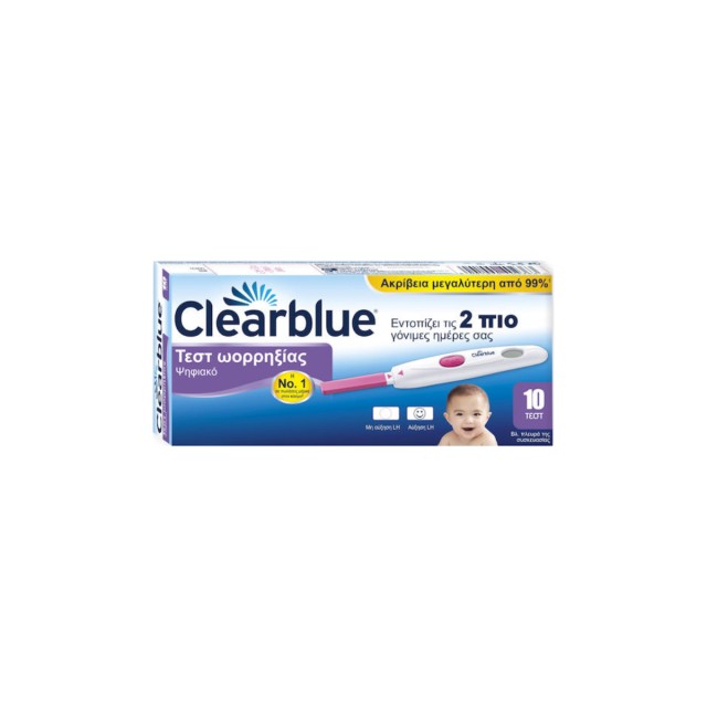 Clearblue Digital Ovulation Ψηφιακό Τεστ Ωορρηξίας 10τμχ