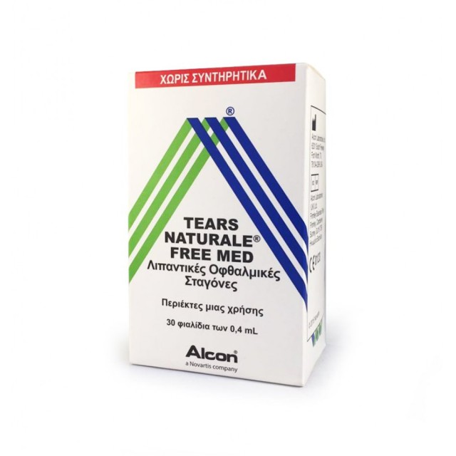 Alcon Tears Naturale Free Med Λιπαντικές Οφθαλμικές Σταγόνες 30 x 0.4ml