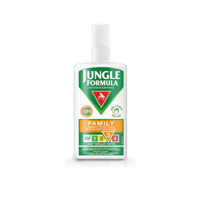 Jungle Formula Family Άοσμη Εντομοαπωθητική Λοσιόν σε Spray με Ισχυρή Δράση Κατάλληλη για Παιδιά 100ml