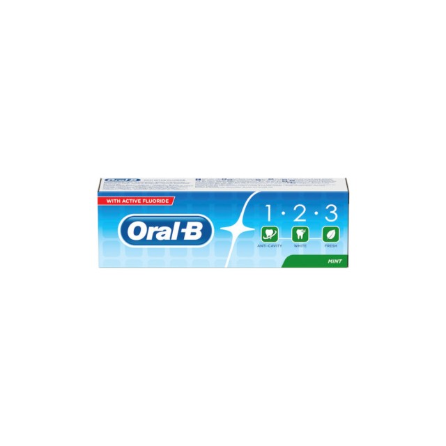 Oral-B 1-2-3 Οδοντόκρεμα για Τερηδόνα & Λεύκανση 75ml