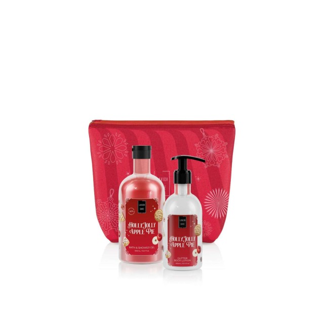 Lavish Care Holly Jolly Apple Pie Christmas Set Αφρόλουτρο 500ml & Κρέμα Σώματος 300ml