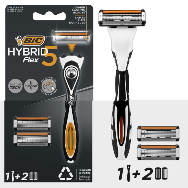 Bic Hybrid Flex5 Ξυραφάκι Πολλαπλών Χρήσεων