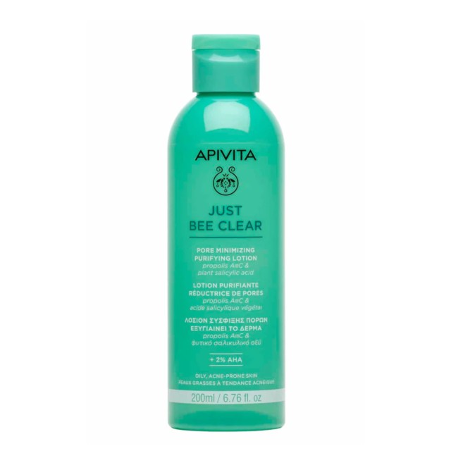 Apivita Just Bee Clear Lotion Τόνωσης Προσώπου για Λιπαρές Επιδερμίδες 200ml