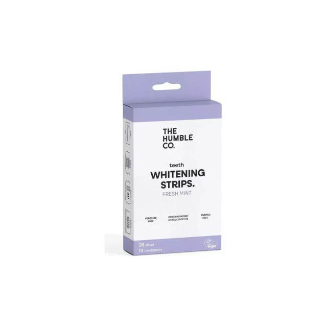 Humble Co Whitening Teeth Strips Fresh Mint Λεύκανση Δοντιών Μέντα 28 Strips