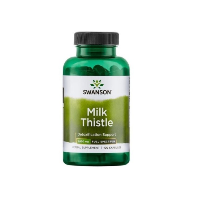 Swanson Milk Thistle 500mg Γαϊδουράγκαθο 100 κάψουλες
