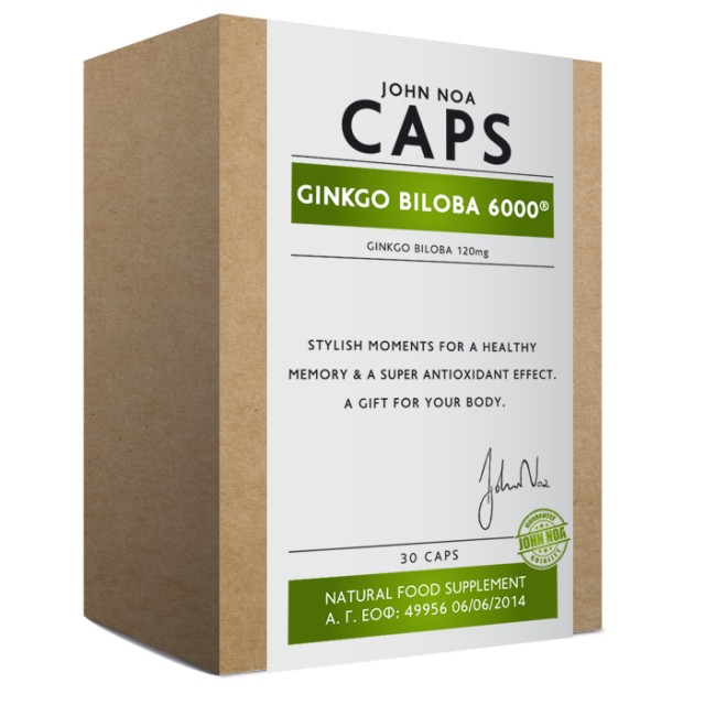 JOHN NOA CAPS GINKGO BILOBA 6000 30CAPS