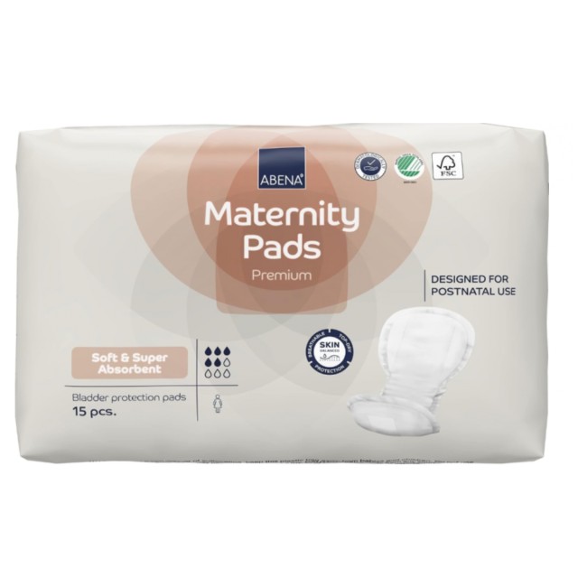 Abena Maternity Pads Premium Σερβιέτες Λοχείας 15τμχ
