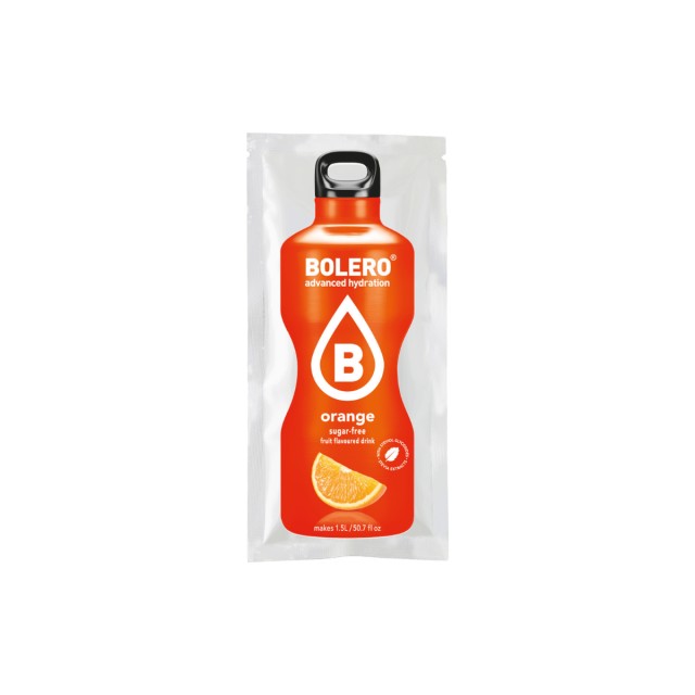 Bolero Χυμός σε Σκόνη 1.5L σε Νερό Πορτοκάλι Χωρίς Προσθήκη Ζάχαρης 9gr