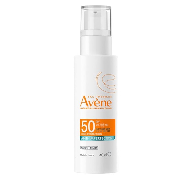 Eau Thermale Avène Fluide Anti-Imperfection Αδιάβροχο Αντηλιακό Προσώπου SPF50 40ml