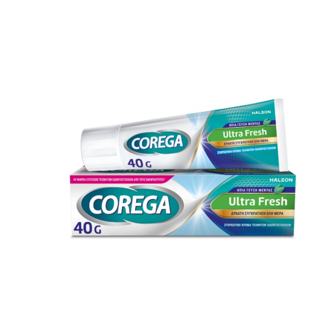 Corega Ultra Fresh Στερεωτική Κρέμα για Τεχνητή Οδοντοστοιχία 40 g