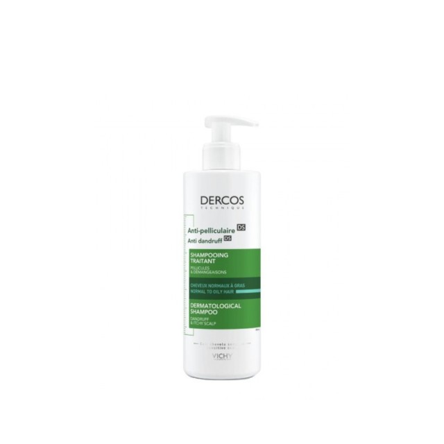 Vichy Dercos Anti Dandruff DS Σαμπουάν κατά της Πιτυρίδας & της Σμηγματορροϊκής Δερματίτιδας για Λιπαρά Μαλλιά 390ml