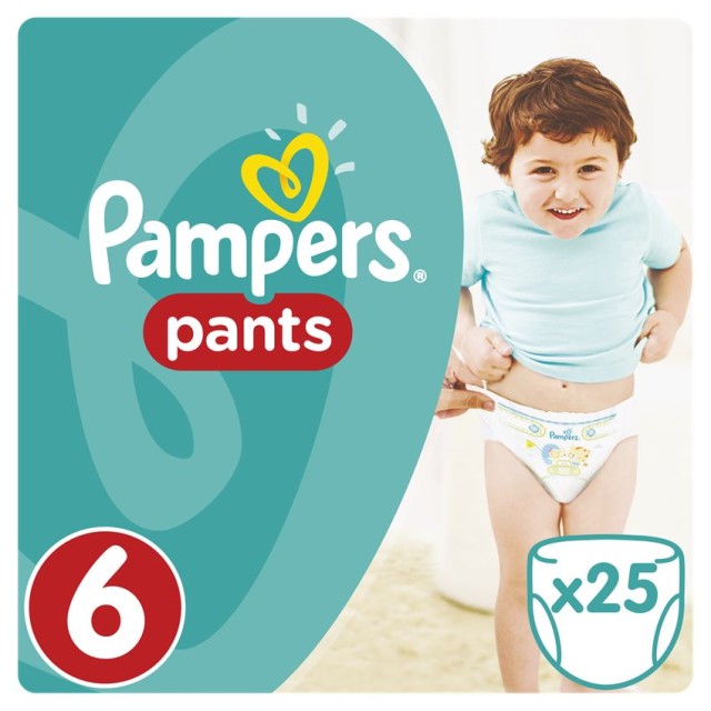 PAMPERS Pants No.6 (16+ Kg) 25 Πάνες