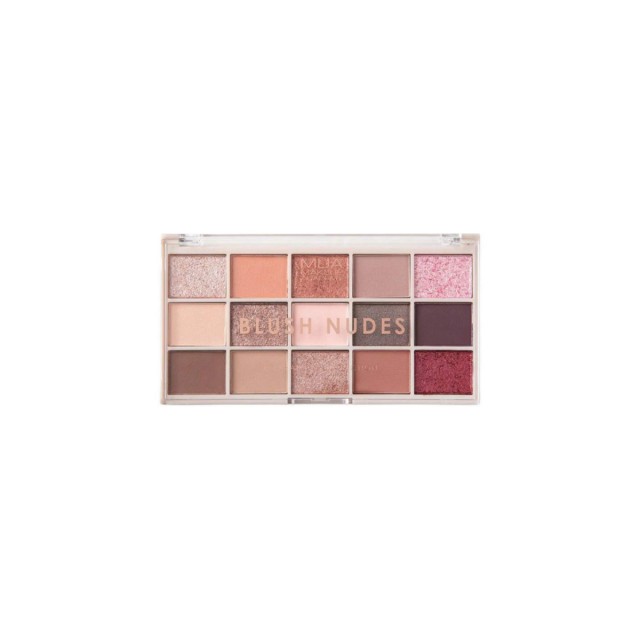 MUA Blush Nudes Παλέτα με Σκιές Ματιών σε Στερεή Μορφή Πολύχρωμη 12gr