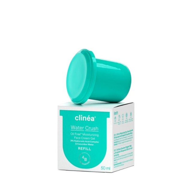Clinea Water Crush Refill Ενυδατική Κρέμα-Gel Προσώπου Ελαφριάς Υφής 50 ml