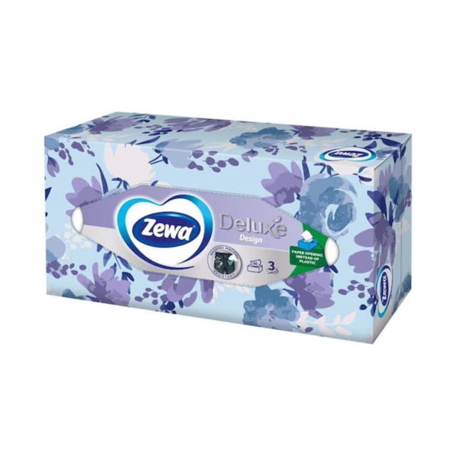 Zewa Deluxe Design Box 90 Χαρτομάντηλα 3 Φύλλων