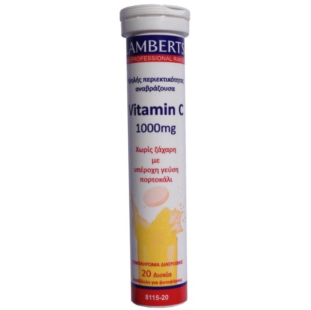 LAMBERTS VITAMIN C 1000MG 20EFF.TABS