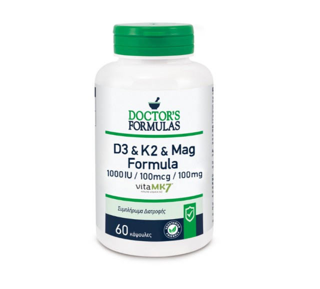Doctors Formulas D3 & K2 & Mag Formula 60 κάψουλες