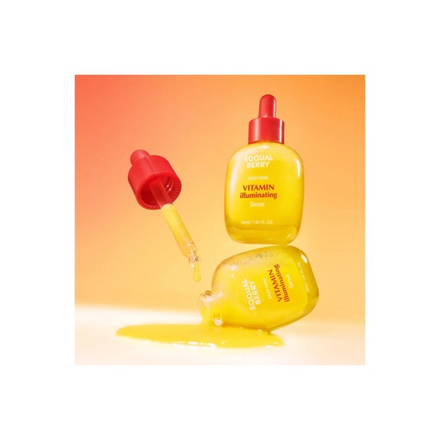 Eqqualberry Vitamin Illuminating Serum Προσώπου με Βιταμίνη C & Νιασιναμίδη για Πανάδες & Ατέλειες 30ml