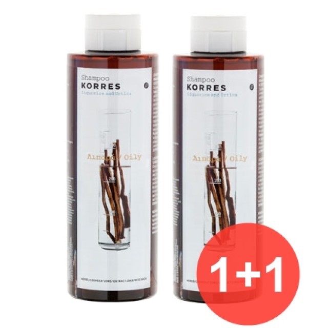 KORRES SHAMPOO ΓΛΥΚΥΡΡΙΖΑ  & ΤΣΟΥΚΝΙΔΑ, ΛΙΠΑΡΑ 250ML 1+1 ΠΡΟΣΦΟΡΑ