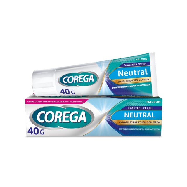 Corega Neutral Στερεωτική Κρέμα για Τεχνητή Οδοντοστοιχία 40 g