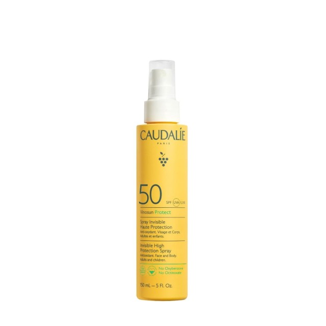 Caudalie Vinosun Protect Invisible High Protection Spray SPF50 Αντηλιακό Σπρέι για Πρόσωπο & Σώμα 150 ml