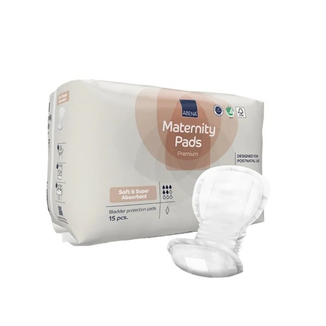 Abena Maternity Pads Premium Σερβιέτες Λοχείας 15τμχ
